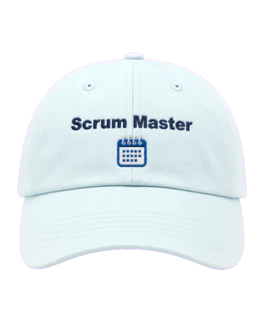 Scrum Master 🗓️ embroidered dad cap front view